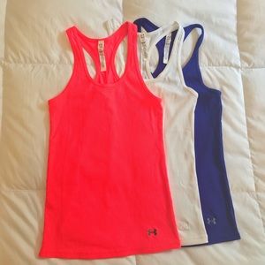 Under Armour HeatGear Racer Back Tanks (3)
